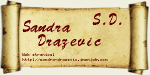 Sandra Dražević vizit kartica